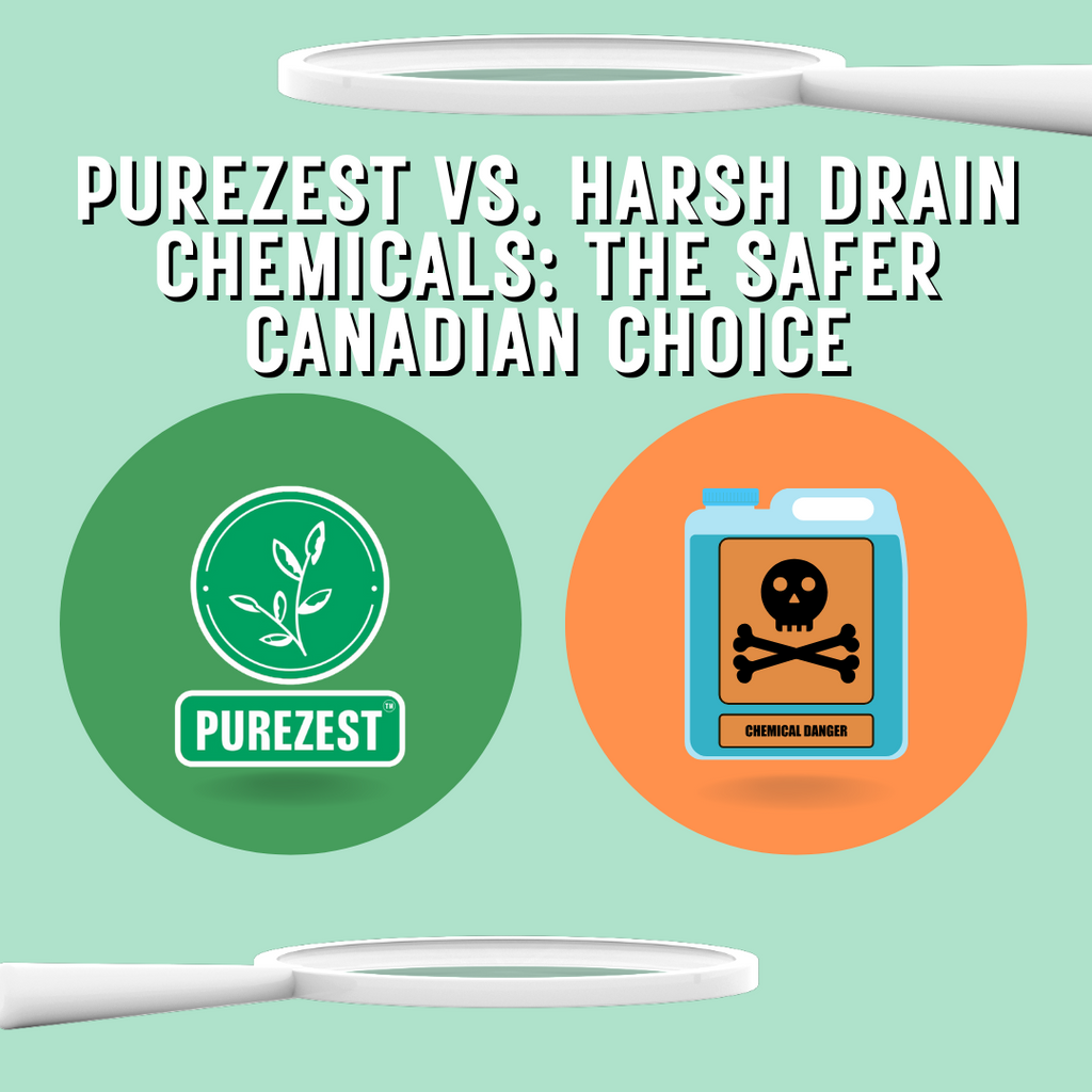 PUREZEST vs. Harsh Drain Chemicals: The Safer Canadian Choice
