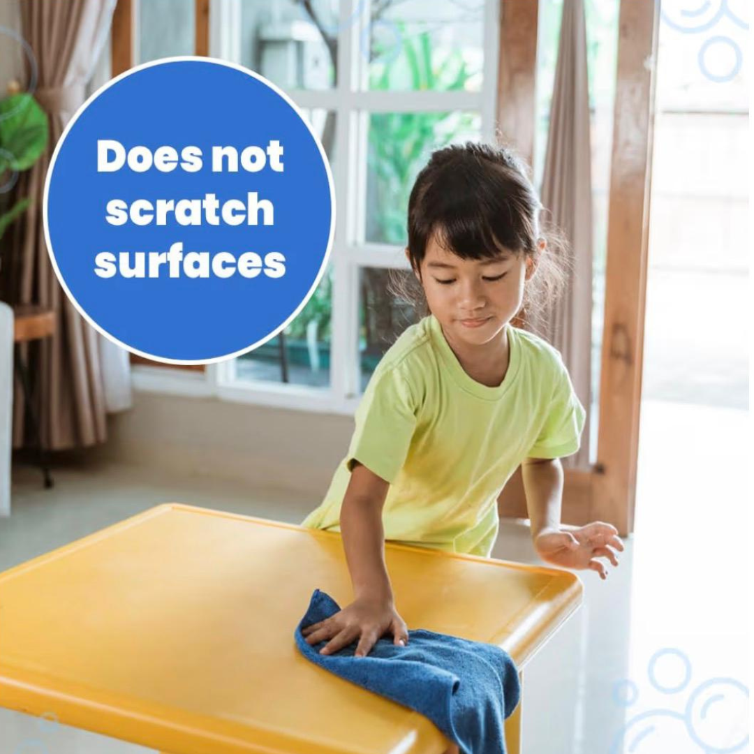 PUREZEST Premium Large Microfiber Cloths (2-Pack) | 40cm x 40cm Streak-Free Cleaning Towels for Home & Glass