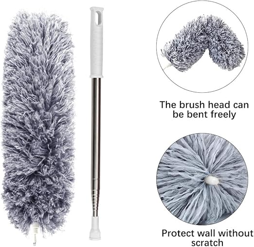 PUREZEST Mister Duster - Bendable & Extendable Duster | 100in Long | Washable | Microfiber