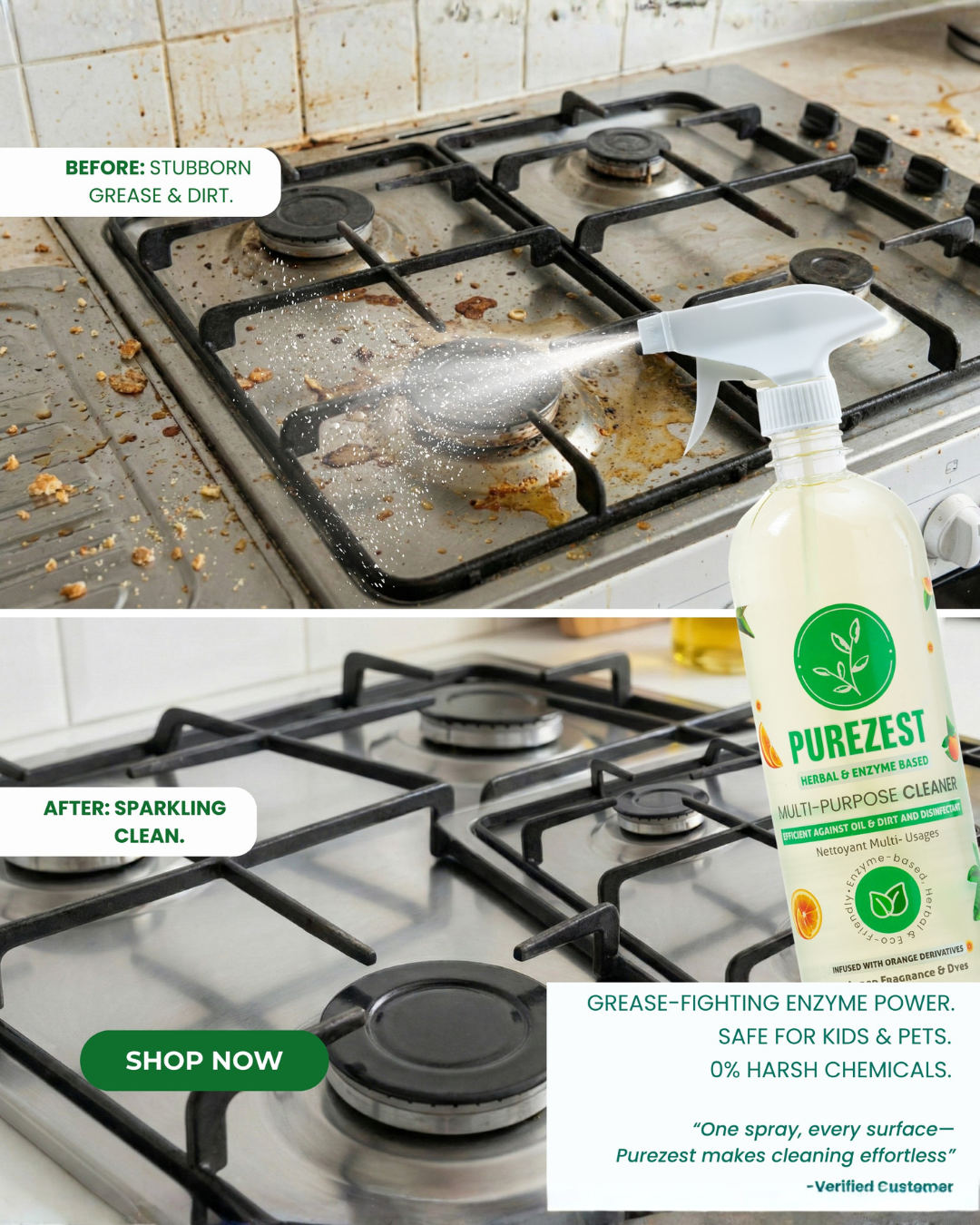 PUREZEST Complete Cleaning Kit Pro – The Ultimate Eco-Friendly Cleaning Combo for Every Corner of Your Home