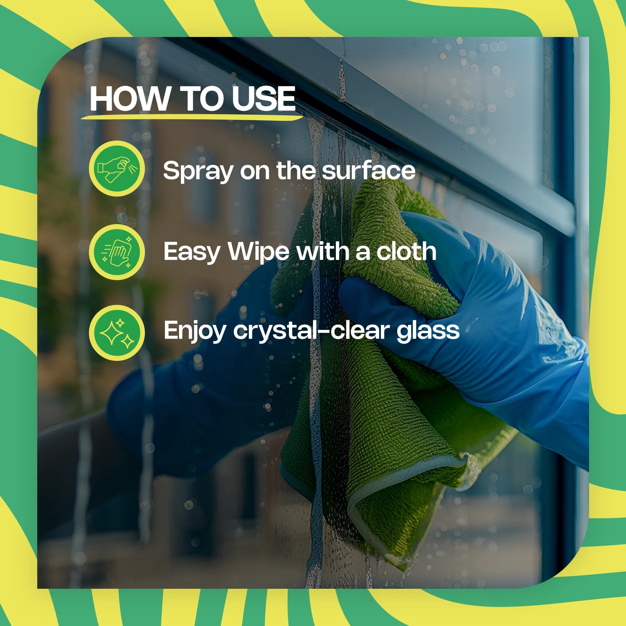 PUREZEST Glass Cleaner – Natural Enzyme Formula, Streak-Free, Eco-Friendly (750ml)