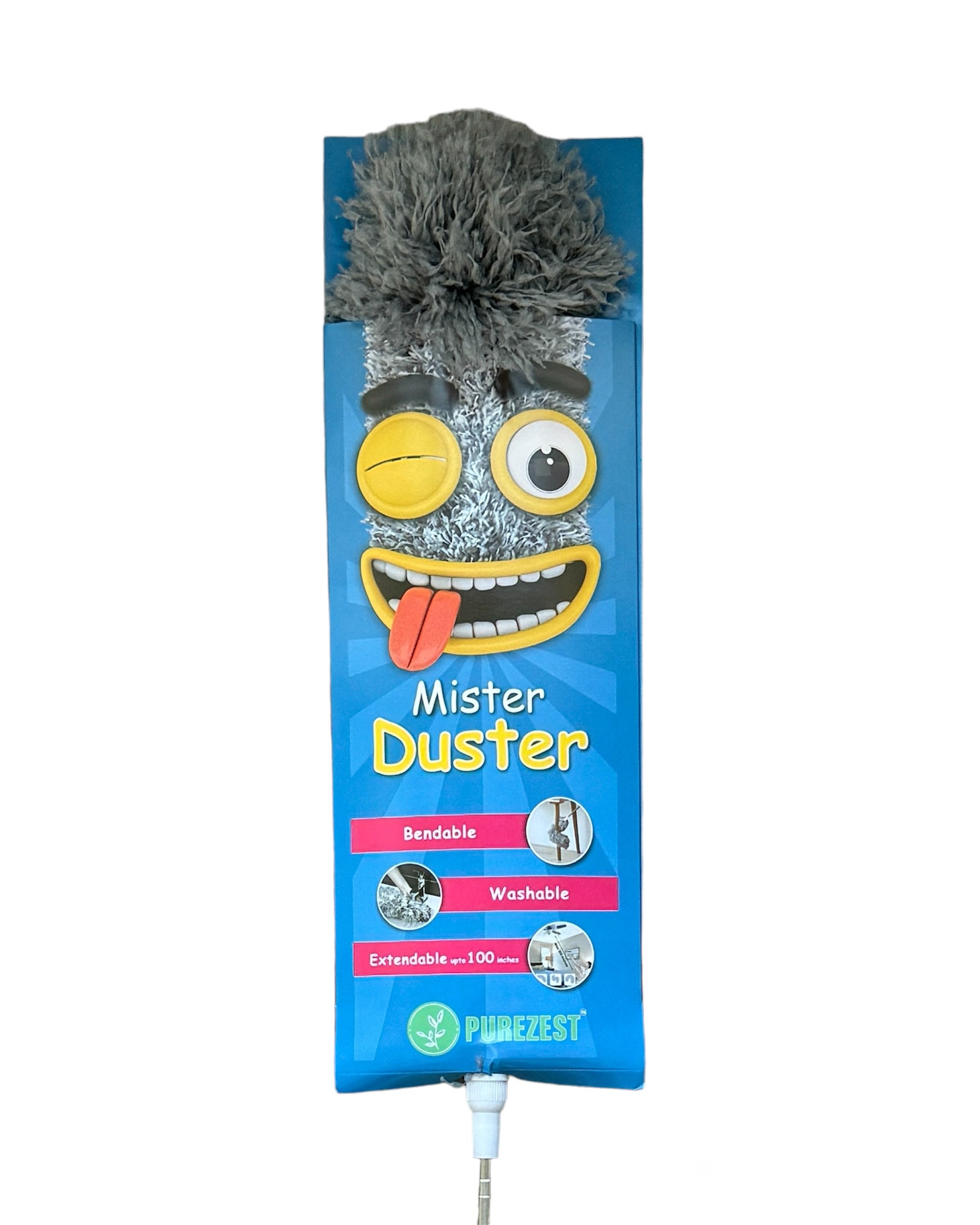 PUREZEST Mister Duster - Bendable & Extendable Duster | 100in Long | Washable | Microfiber