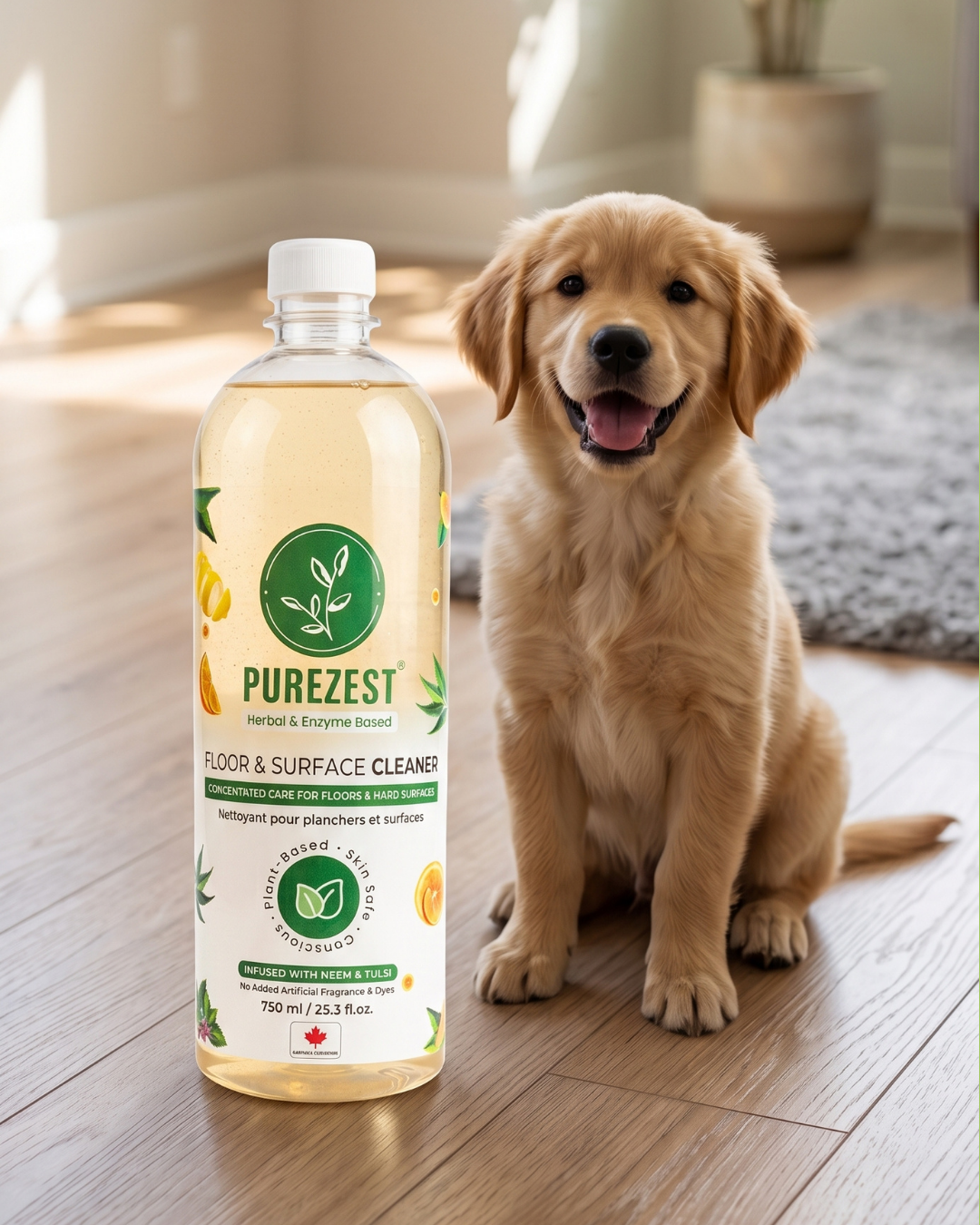 PUREZEST Floor & Surface Cleaner – Enzyme-Based, Plant-Powered, Streak-Free Clean for Floors & Hard Surfaces (750ml)